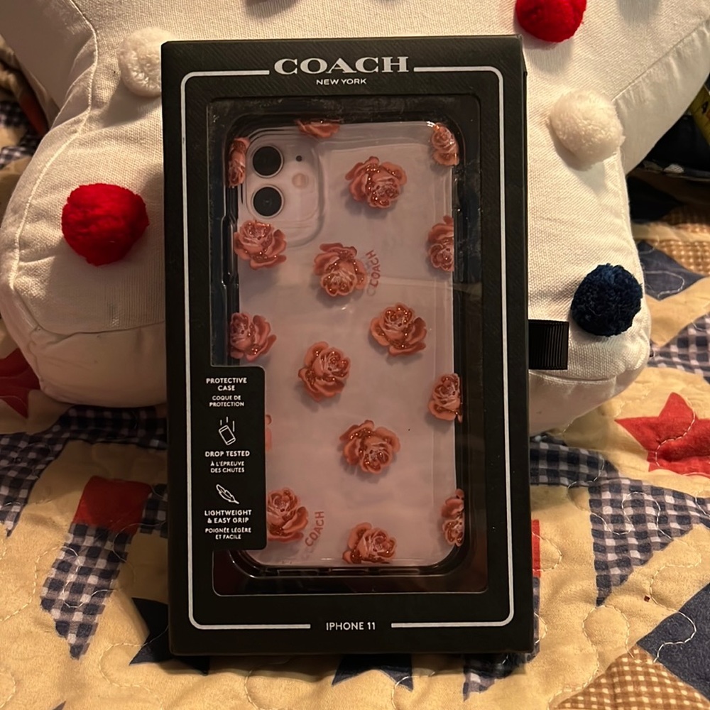 New coach apple iphone 11 phone case.